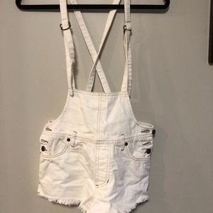 We the free denim shortalls